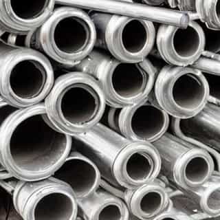 steel pipes tangled up like flux analysis